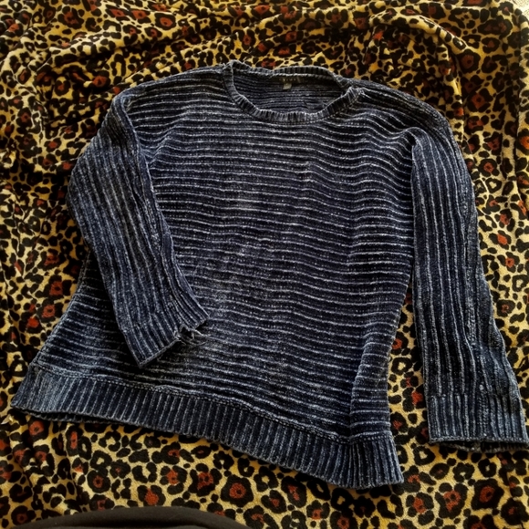 ๐ค Cyrus Chunky Knit Blue Sweater ๐ค - Picture 7 of 11